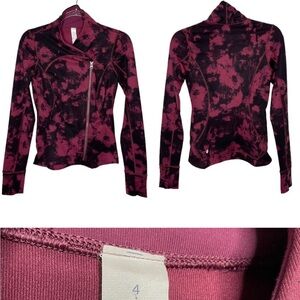lululemon athletica Pink and Black Bomber Jacket‎